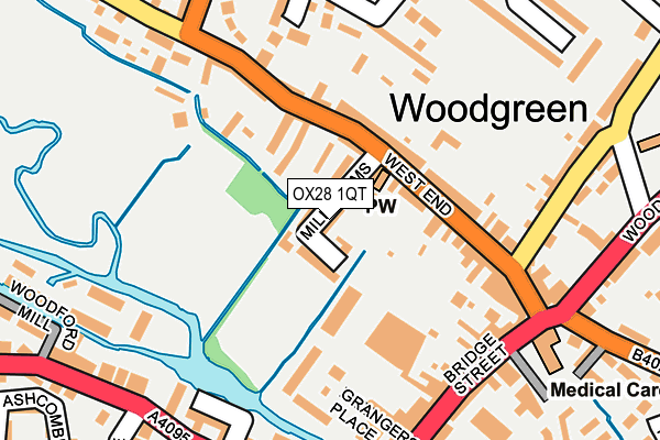 OX28 1QT map - OS OpenMap – Local (Ordnance Survey)