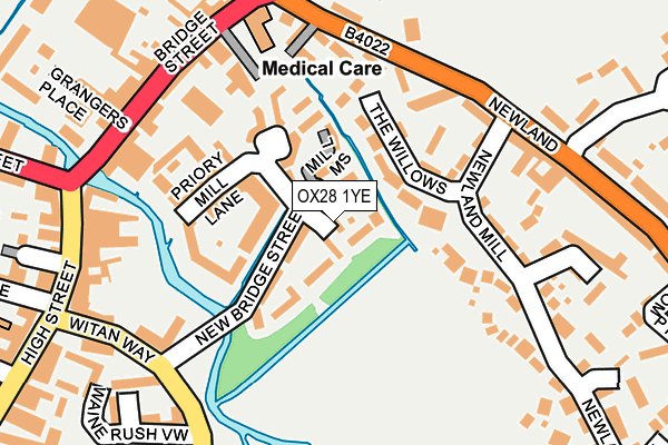 OX28 1YE map - OS OpenMap – Local (Ordnance Survey)