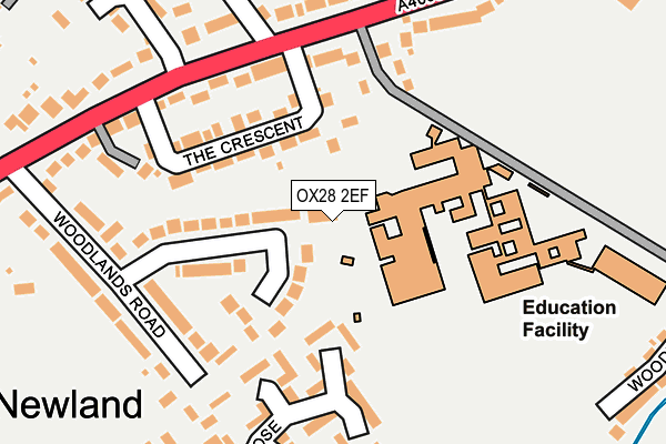 OX28 2EF map - OS OpenMap – Local (Ordnance Survey)