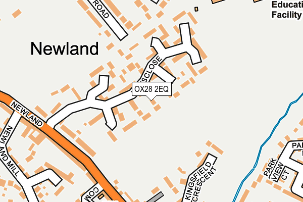 OX28 2EQ map - OS OpenMap – Local (Ordnance Survey)