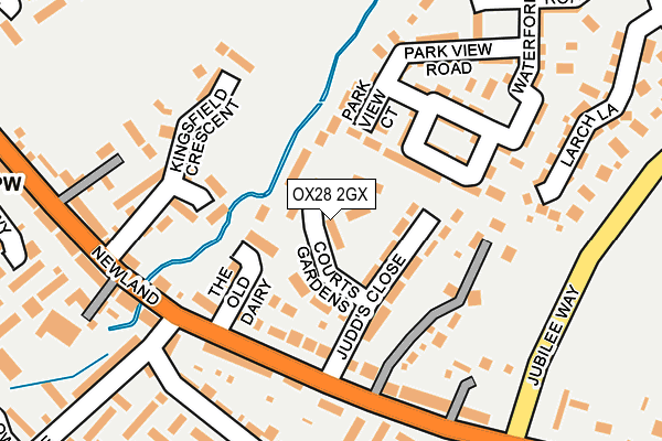 OX28 2GX map - OS OpenMap – Local (Ordnance Survey)