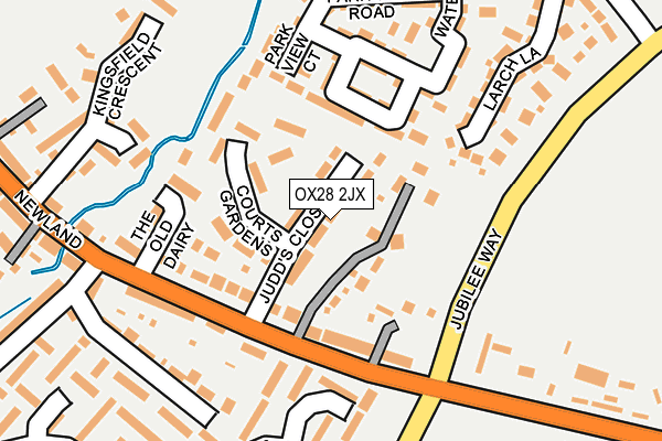 OX28 2JX map - OS OpenMap – Local (Ordnance Survey)