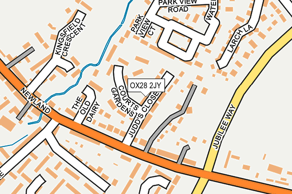 OX28 2JY map - OS OpenMap – Local (Ordnance Survey)