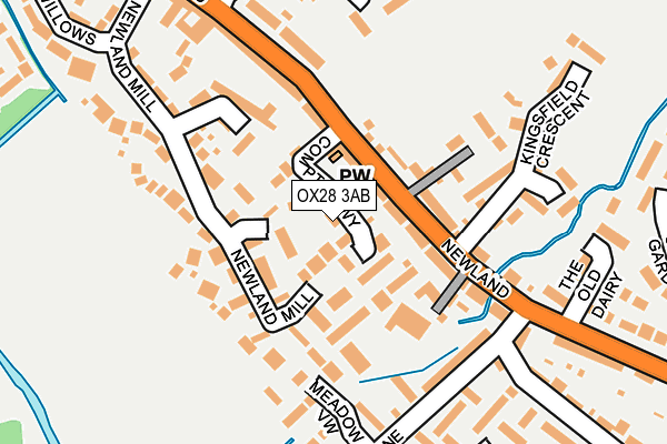 OX28 3AB map - OS OpenMap – Local (Ordnance Survey)