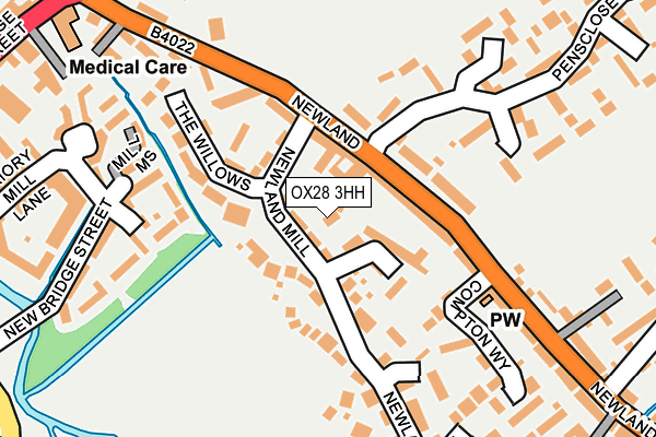 OX28 3HH map - OS OpenMap – Local (Ordnance Survey)