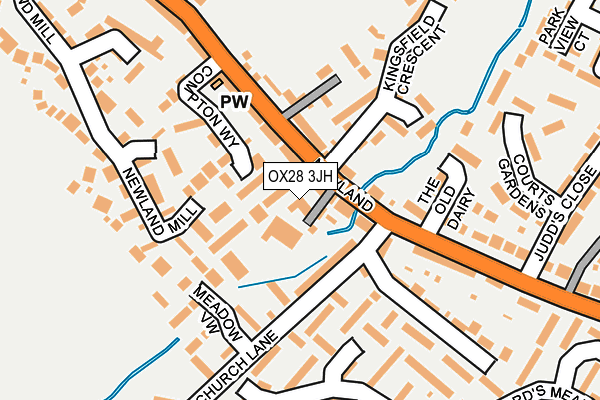 OX28 3JH map - OS OpenMap – Local (Ordnance Survey)