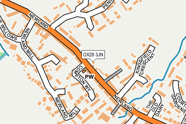 OX28 3JN map - OS OpenMap – Local (Ordnance Survey)