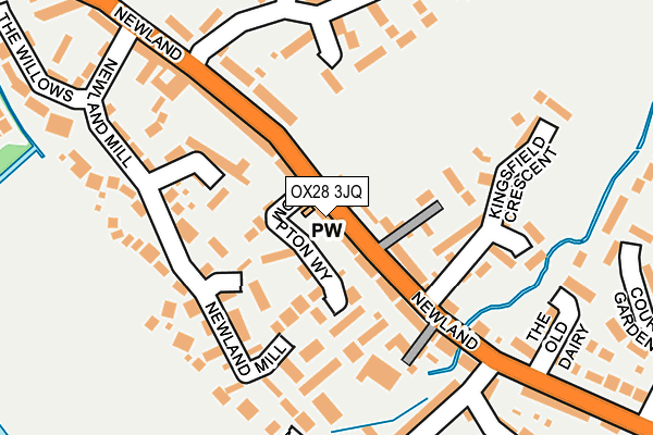OX28 3JQ map - OS OpenMap – Local (Ordnance Survey)