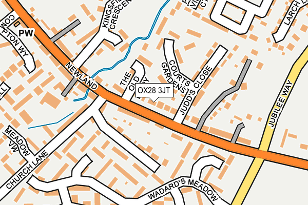 OX28 3JT map - OS OpenMap – Local (Ordnance Survey)