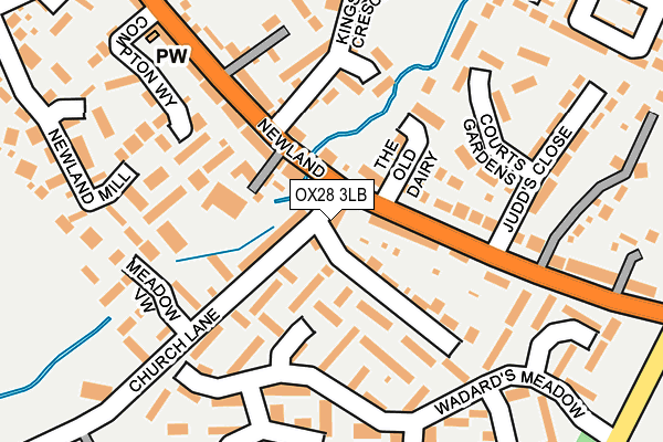 OX28 3LB map - OS OpenMap – Local (Ordnance Survey)