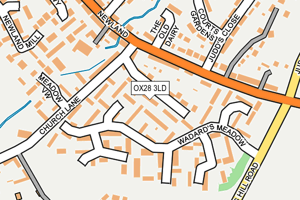 OX28 3LD map - OS OpenMap – Local (Ordnance Survey)