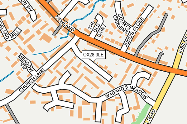 OX28 3LE map - OS OpenMap – Local (Ordnance Survey)