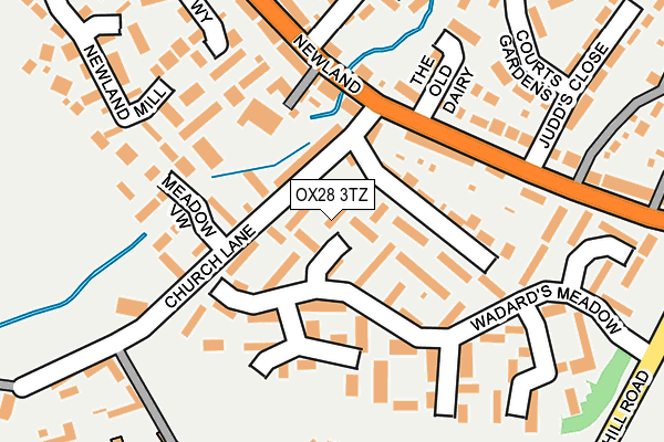 OX28 3TZ map - OS OpenMap – Local (Ordnance Survey)