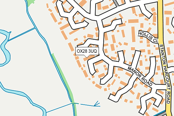 OX28 3UQ map - OS OpenMap – Local (Ordnance Survey)