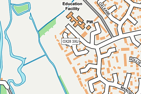 OX28 3XU map - OS OpenMap – Local (Ordnance Survey)