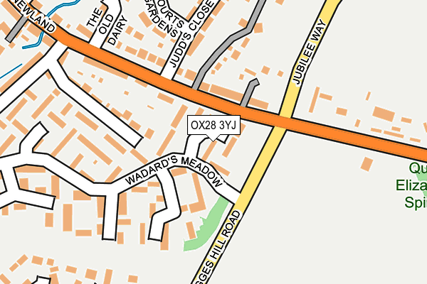 OX28 3YJ map - OS OpenMap – Local (Ordnance Survey)