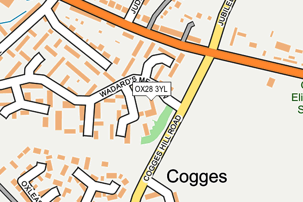 OX28 3YL map - OS OpenMap – Local (Ordnance Survey)