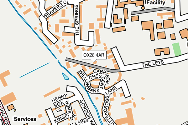 OX28 4AR map - OS OpenMap – Local (Ordnance Survey)