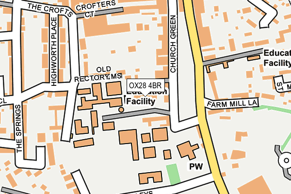 OX28 4BR map - OS OpenMap – Local (Ordnance Survey)