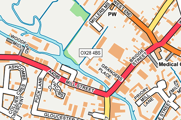 OX28 4BS map - OS OpenMap – Local (Ordnance Survey)