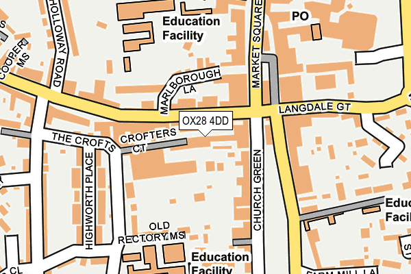 OX28 4DD map - OS OpenMap – Local (Ordnance Survey)