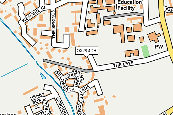 OX28 4DH map - OS OpenMap – Local (Ordnance Survey)