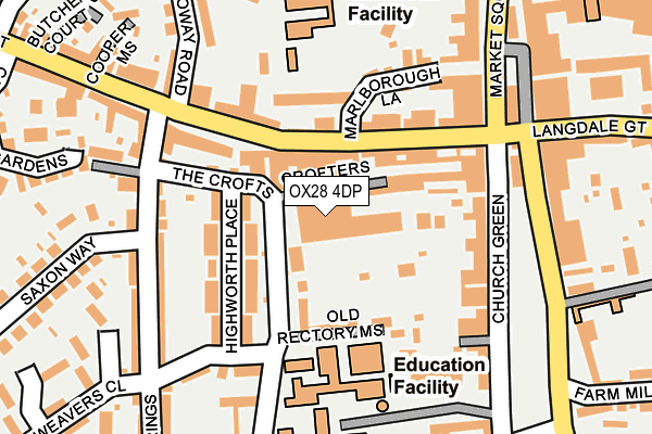 OX28 4DP map - OS OpenMap – Local (Ordnance Survey)