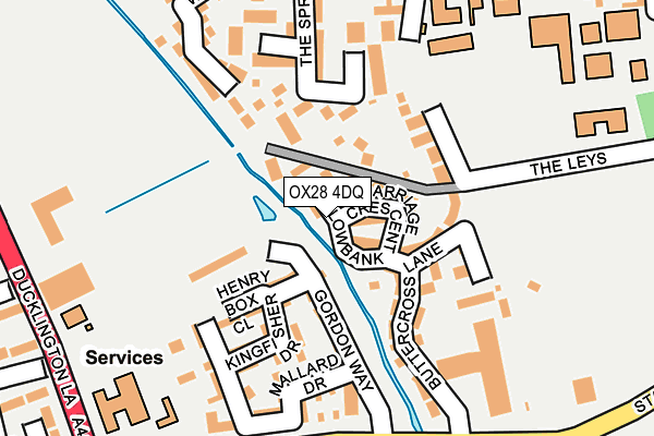 OX28 4DQ map - OS OpenMap – Local (Ordnance Survey)