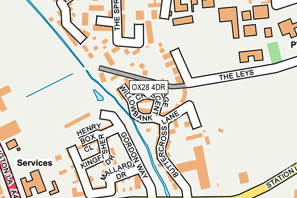 OX28 4DR map - OS OpenMap – Local (Ordnance Survey)