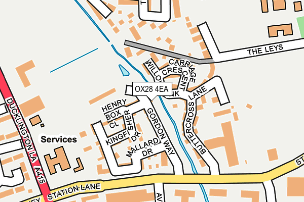 OX28 4EA map - OS OpenMap – Local (Ordnance Survey)