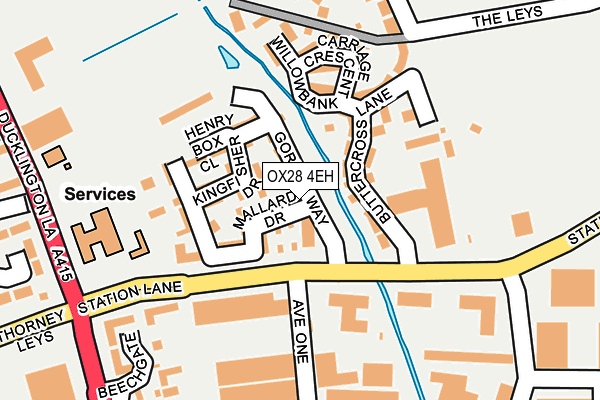 OX28 4EH map - OS OpenMap – Local (Ordnance Survey)