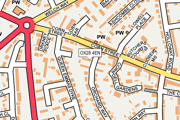 OX28 4EN map - OS OpenMap – Local (Ordnance Survey)