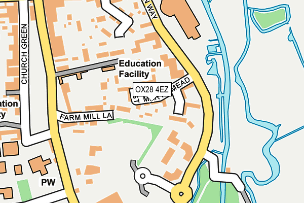 OX28 4EZ map - OS OpenMap – Local (Ordnance Survey)