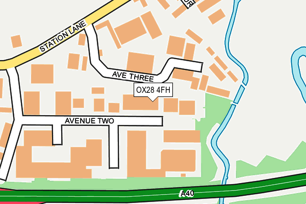 OX28 4FH map - OS OpenMap – Local (Ordnance Survey)