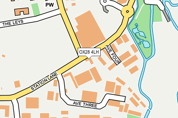 OX28 4LH map - OS OpenMap – Local (Ordnance Survey)