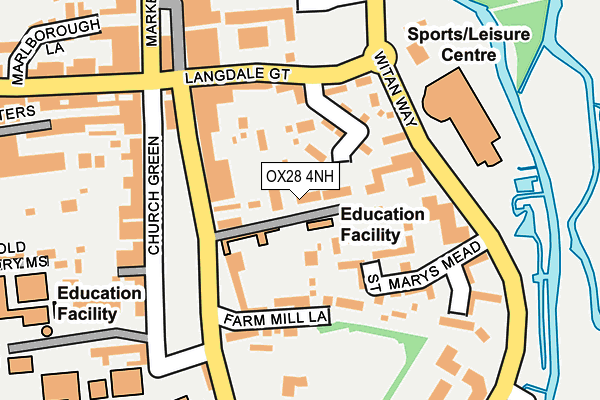 OX28 4NH map - OS OpenMap – Local (Ordnance Survey)