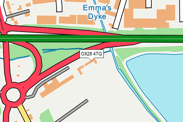 OX28 4TQ map - OS OpenMap – Local (Ordnance Survey)