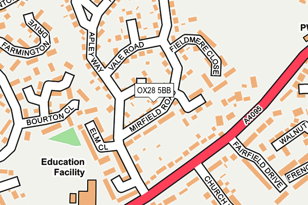 OX28 5BB map - OS OpenMap – Local (Ordnance Survey)