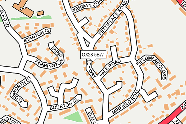 OX28 5BW map - OS OpenMap – Local (Ordnance Survey)
