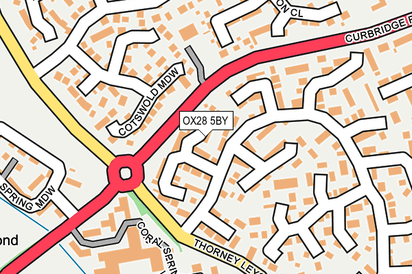 OX28 5BY map - OS OpenMap – Local (Ordnance Survey)