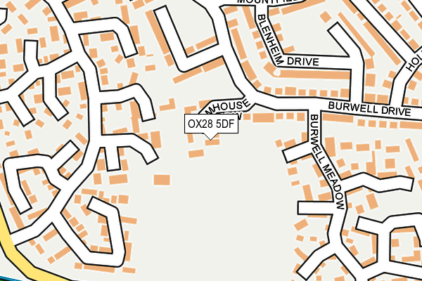 OX28 5DF map - OS OpenMap – Local (Ordnance Survey)
