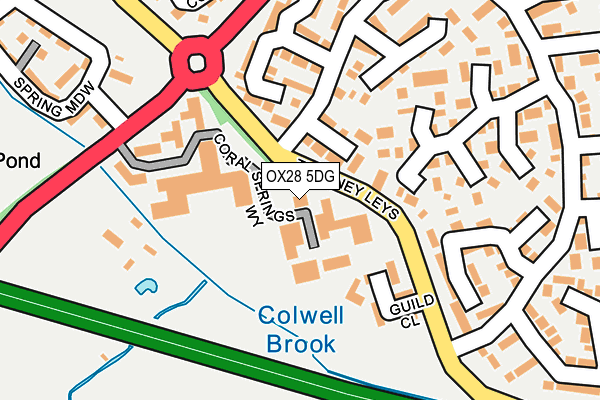 OX28 5DG map - OS OpenMap – Local (Ordnance Survey)