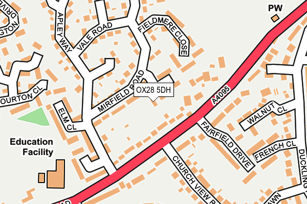 OX28 5DH map - OS OpenMap – Local (Ordnance Survey)