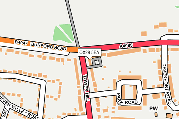 OX28 5EA map - OS OpenMap – Local (Ordnance Survey)