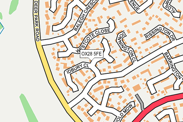 OX28 5FE map - OS OpenMap – Local (Ordnance Survey)