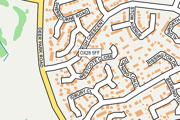 OX28 5FF map - OS OpenMap – Local (Ordnance Survey)