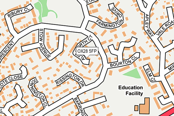 OX28 5FP map - OS OpenMap – Local (Ordnance Survey)