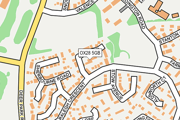 OX28 5GB map - OS OpenMap – Local (Ordnance Survey)