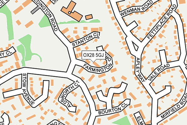 OX28 5GJ map - OS OpenMap – Local (Ordnance Survey)