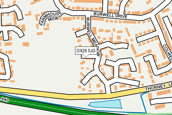 OX28 5JG map - OS OpenMap – Local (Ordnance Survey)